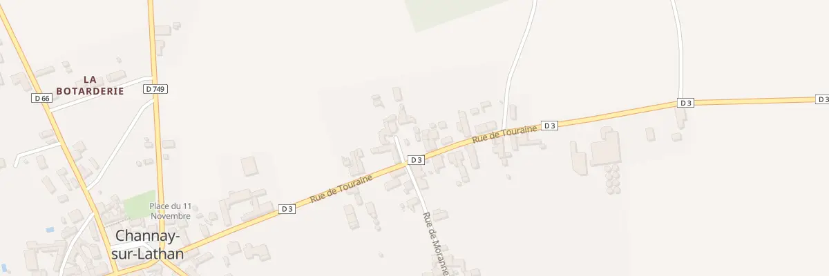 Plan du 28 Rue de Touraine à Channay-sur-Lathan