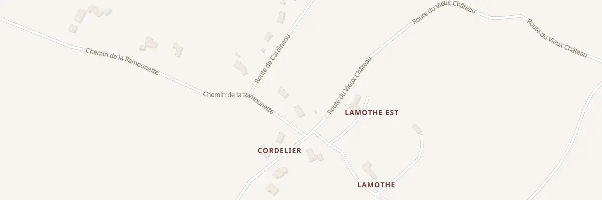 Plan du 2 Chem de la Ramounette à Birac-sur-Trec