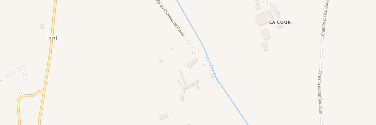 Plan du 99 Folval à Ticheville