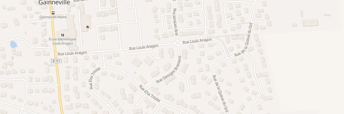 Plan du 4 Rue Georges Brassens à Gainneville