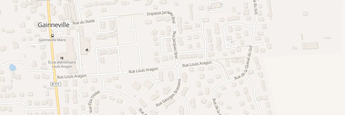 Plan du 1 Rue Jacques Brel à Gainneville
