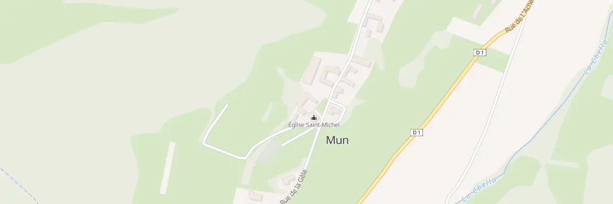 Plan du 2 Pl de l’Eglise à Mun