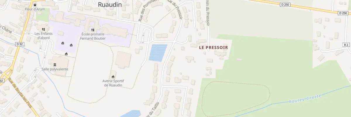 Plan du 28 Rue du Taillis à Ruaudin