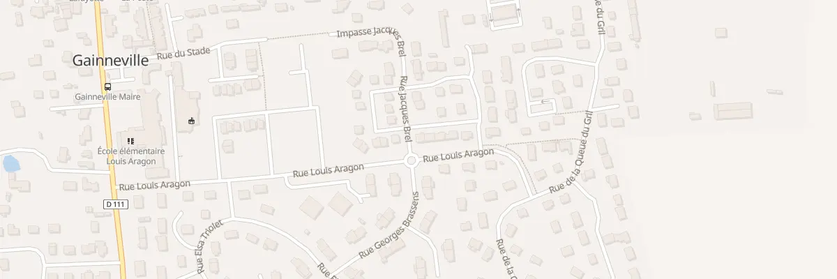 Plan du 55 Rue Jacques Brel à Gainneville