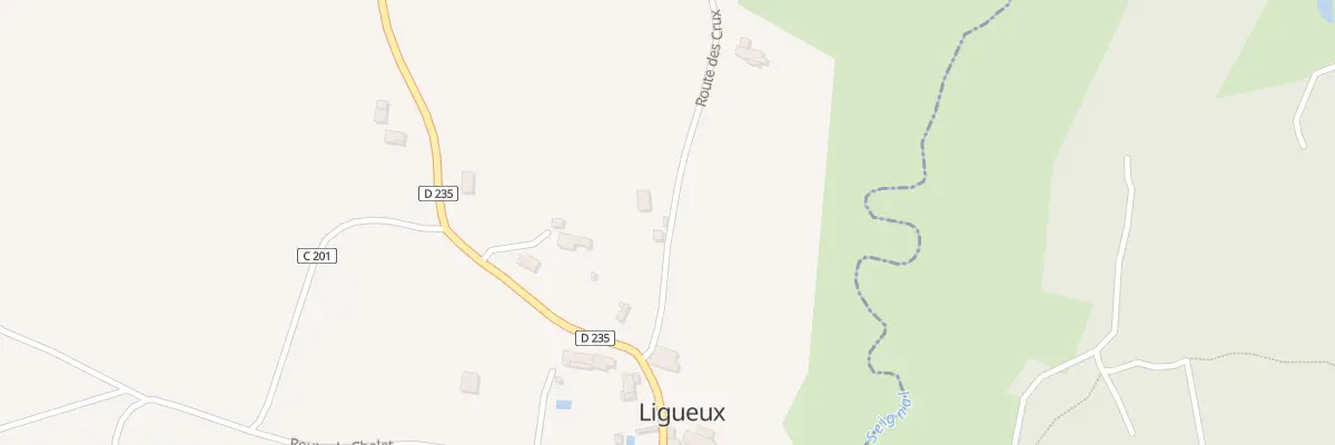 Plan de Peyreloumeau à Ligueux