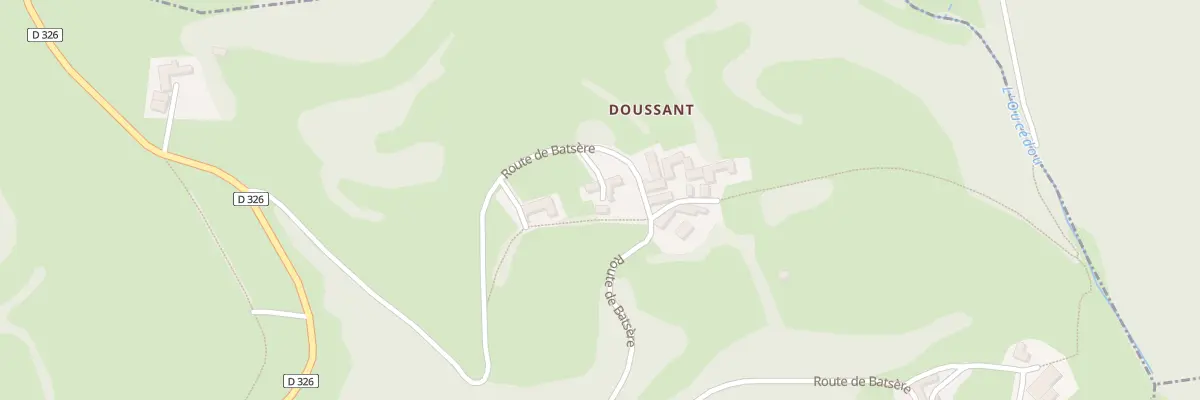 Plan du 536 Rte de Batsère à Escots