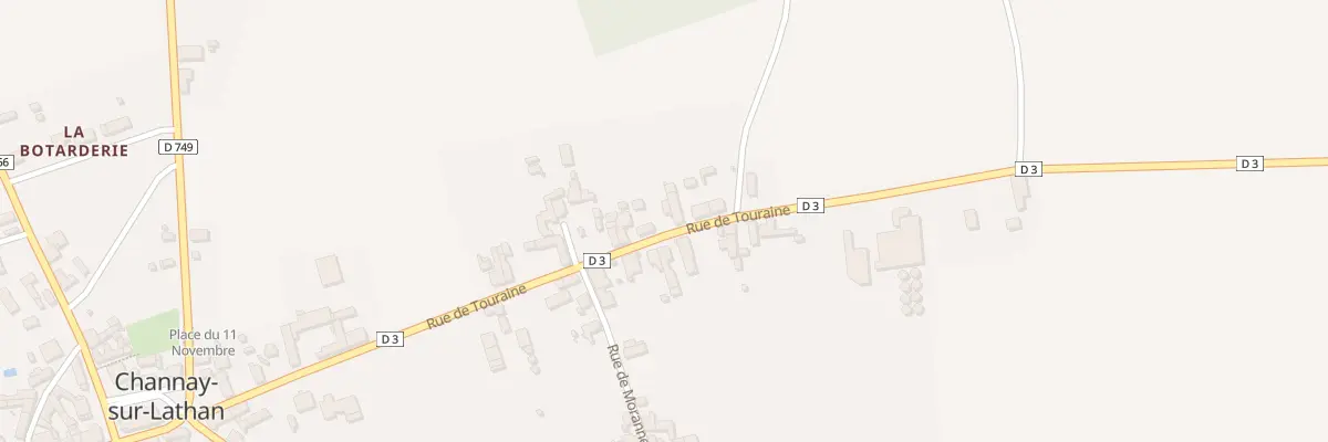 Plan du 34 Rue de Touraine à Channay-sur-Lathan