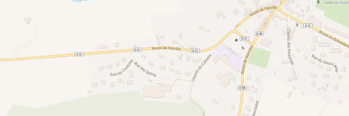 Plan du 13 Rte de Fierville à Blangy-le-Château