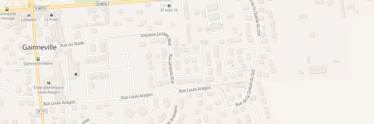 Plan du 40 Rue Jacques Brel à Gainneville