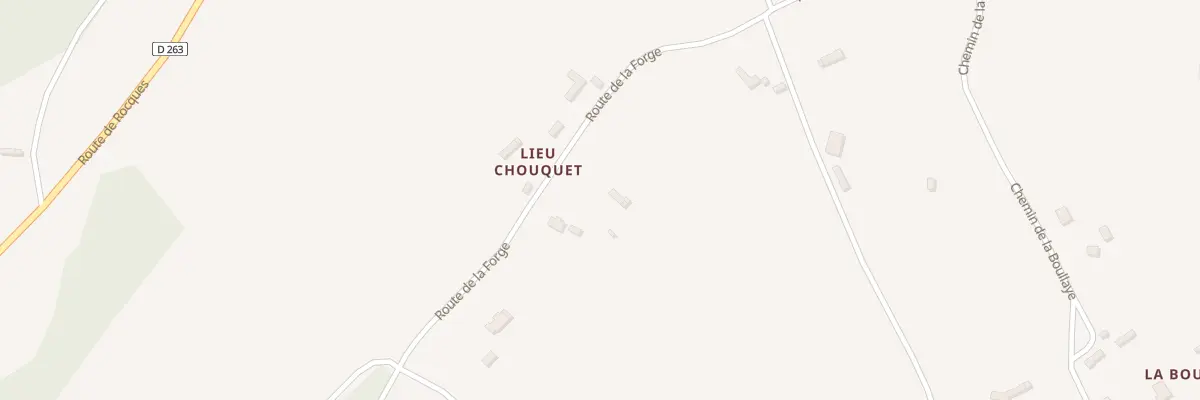 Plan du 825 Rte de la Forge à Fauguernon