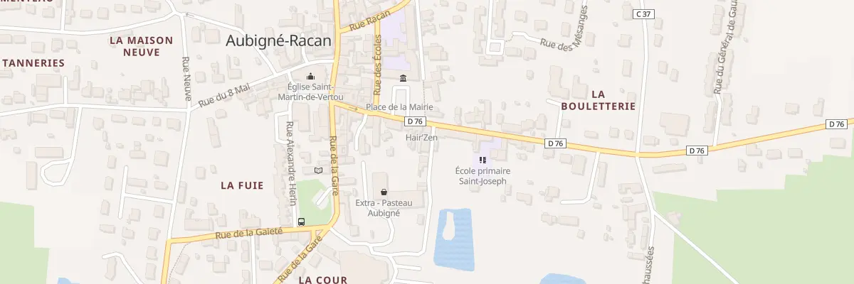 Plan du 3 Imp du Onze Novembre à Aubigné-Racan