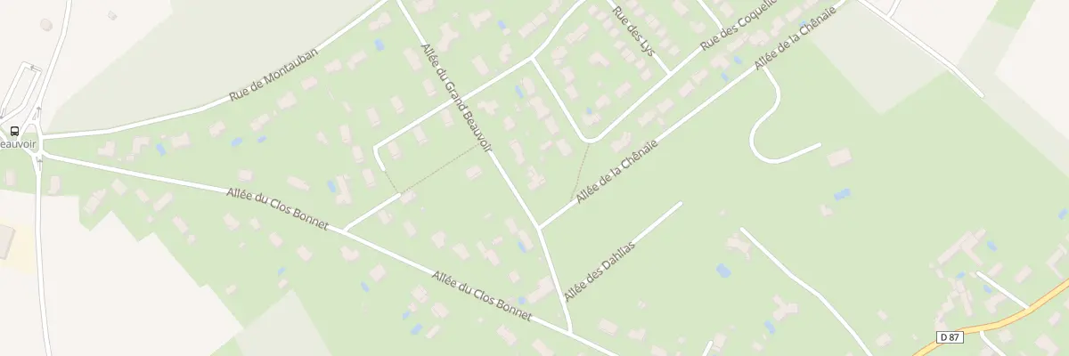 Plan du 8 All du Grand Beauvoir à Vouneuil-sous-Biard