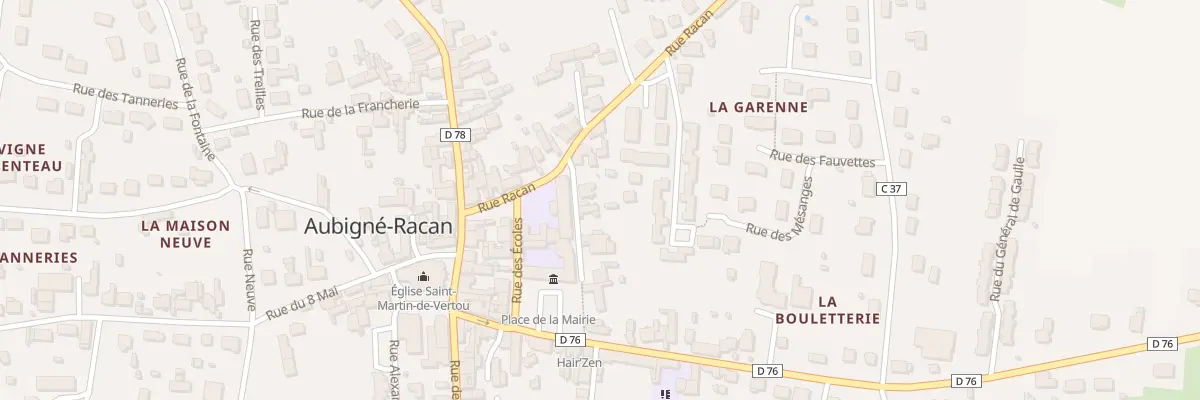 Plan du 14 Rue du Prof Louis Arnould à Aubigné-Racan
