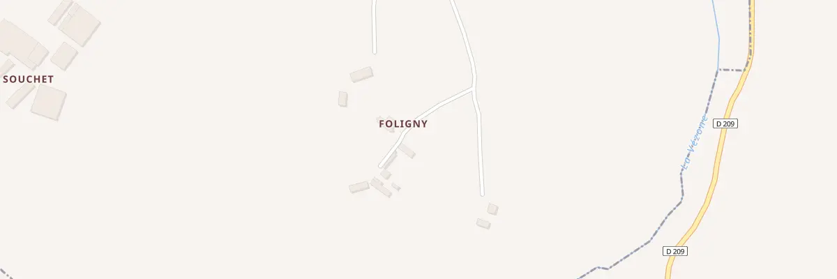 Plan du 50 Foligny à Aunou-sur-Orne