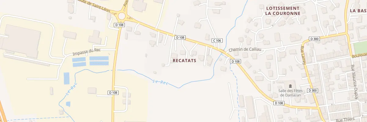 Plan du 5882 Recatats à Damazan
