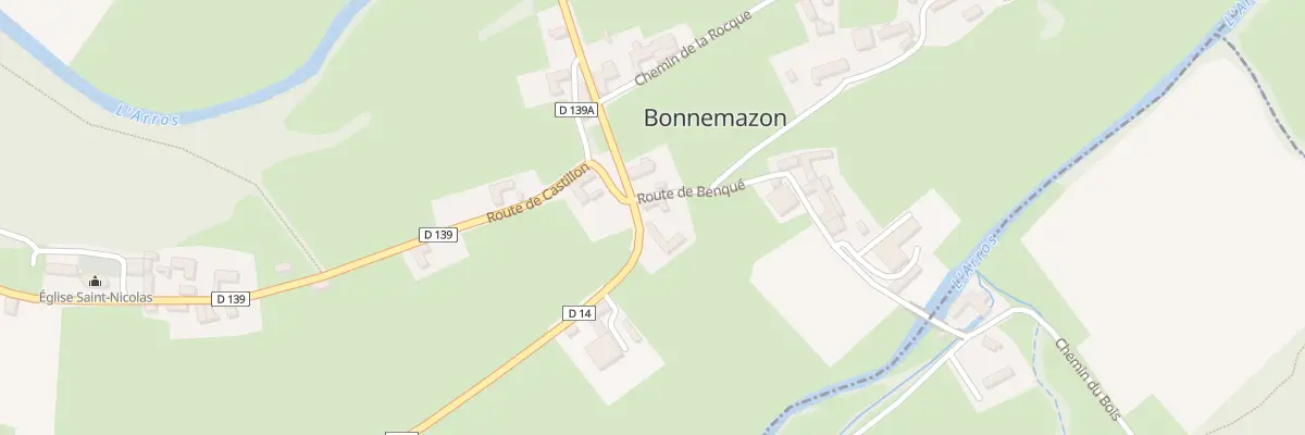Plan du 5028 Rte des Baronnies à Bonnemazon