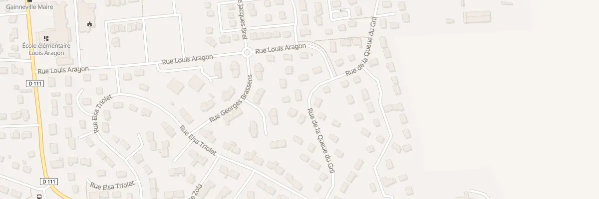 Plan du 56 Rue de la Queue du Gril à Gainneville