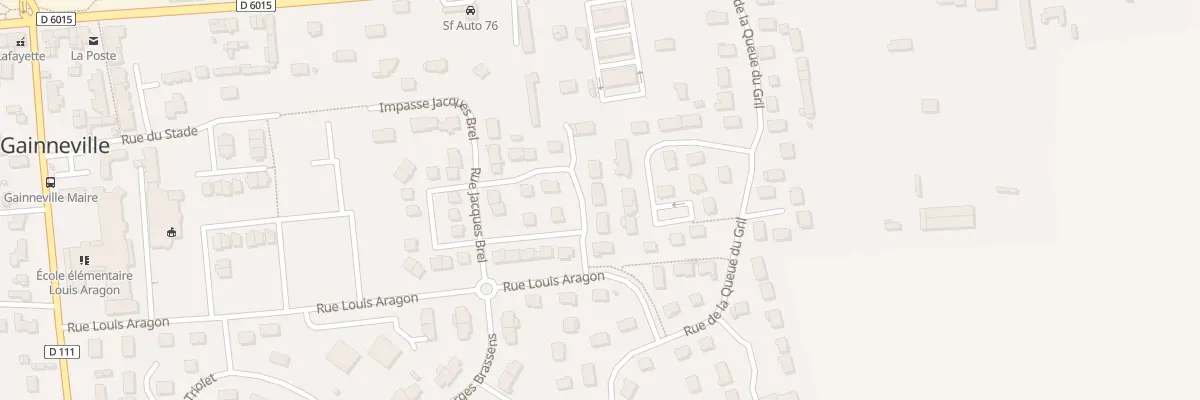 Plan du 43 Rue Jacques Brel à Gainneville