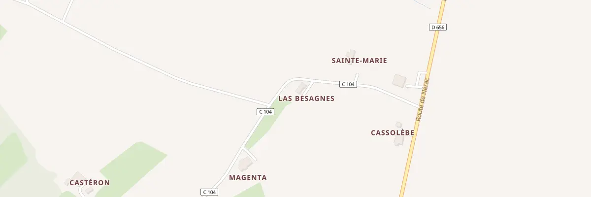 Plan du 5707 Las Besagnes à Mézin
