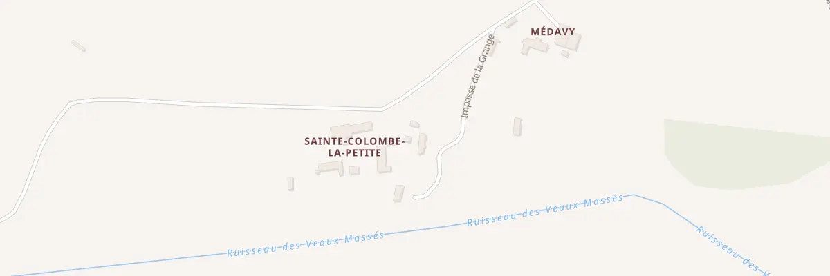 Plan du 9 Rte de Ste Colombe à Saint-Léonard-des-Parcs
