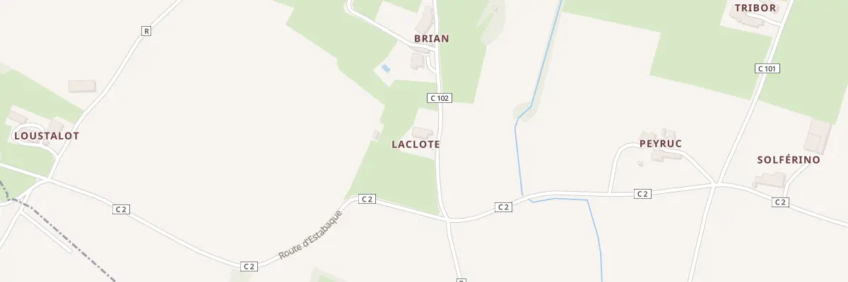 Plan du 85 Rte de la Vigne blanche à Andiran