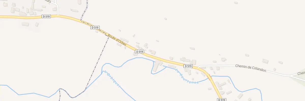 Plan du 11 Rte d’Orbec à Glos