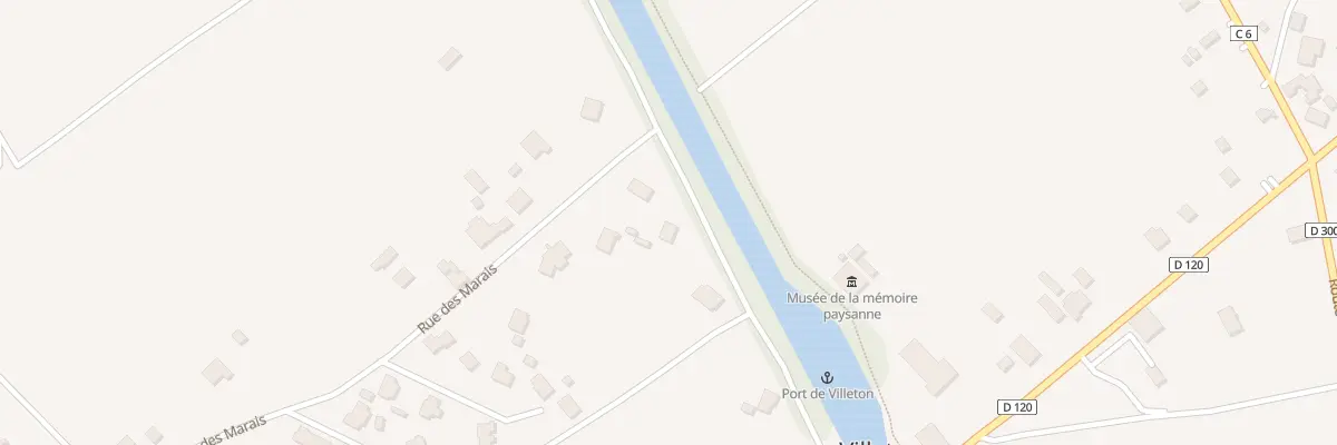 Plan du 225 All du Pont Canal à Villeton