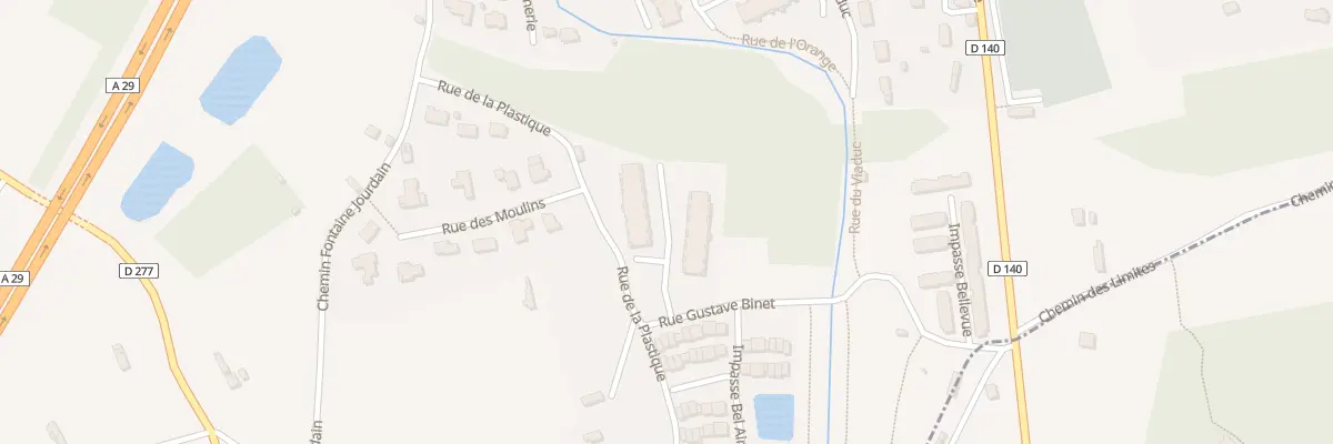Plan du 5 Rue Gustave Binet à La Rivière-Saint-Sauveur