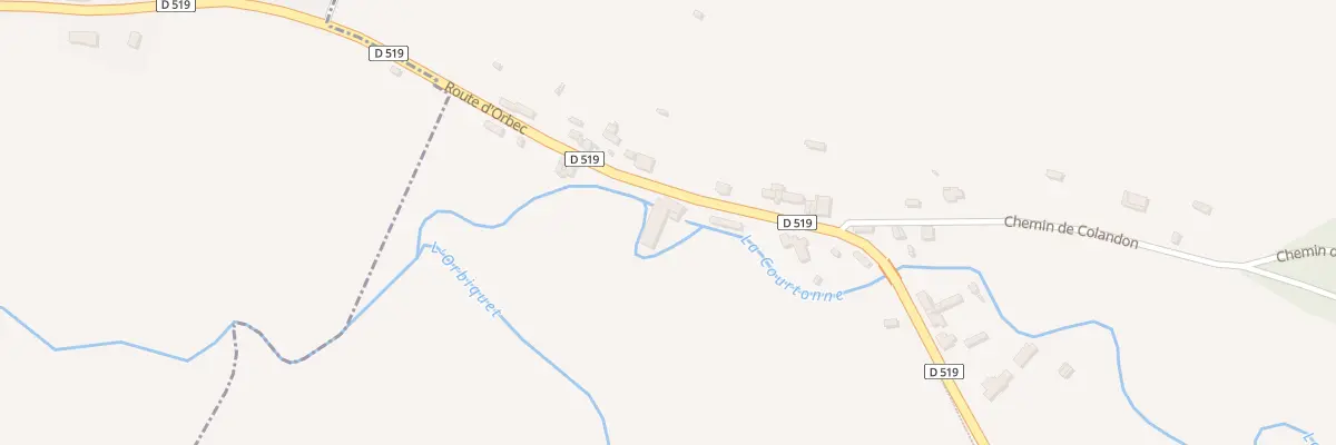 Plan du 12 Rte d’Orbec à Glos