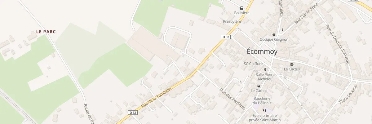 Plan du 2 Rue de la Tombelle à Écommoy