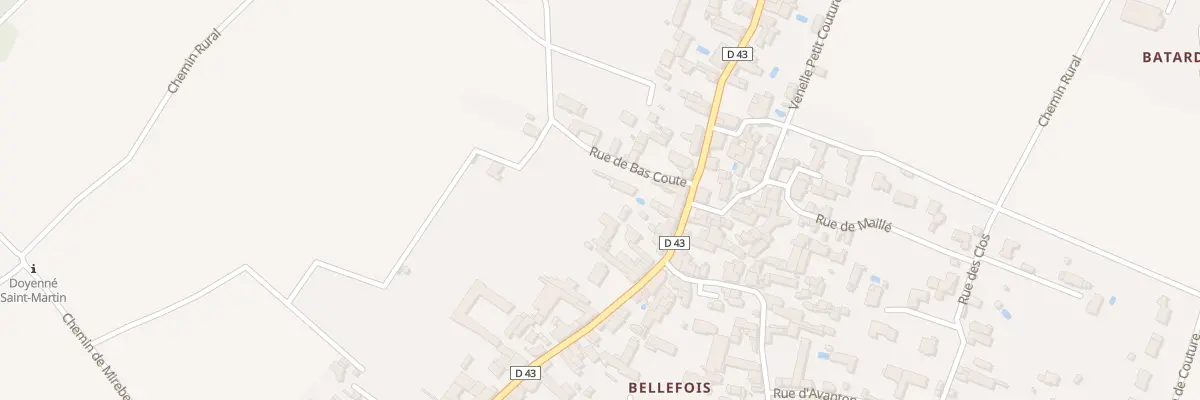 Plan du 50 Rue de Vendeuvre à Neuville-de-Poitou