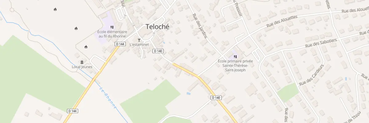 Plan du 13 Rue du 11 Novembre à Teloché