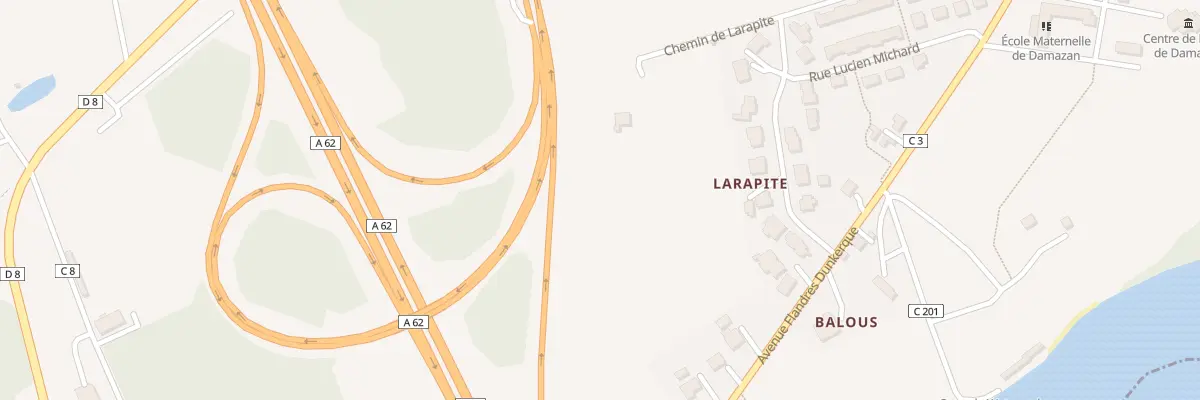 Plan du 371 Larapite à Damazan