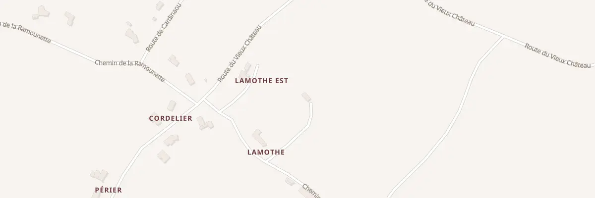 Plan du 7 Che de Lamothe à Birac-sur-Trec