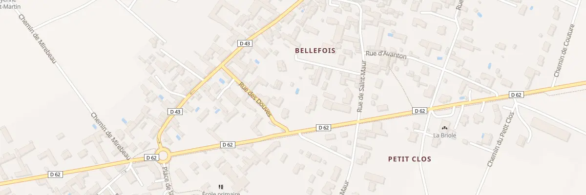 Plan du 12 Rue des Douves à Neuville-de-Poitou