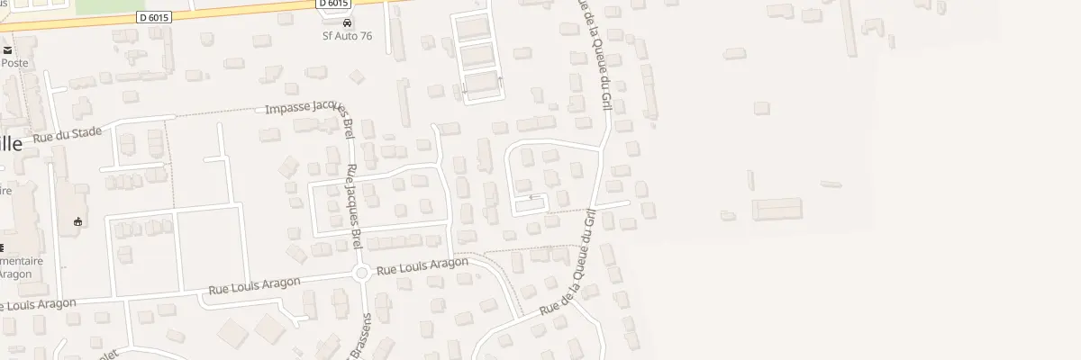 Plan du 38 Rue de la Queue du Gril à Gainneville