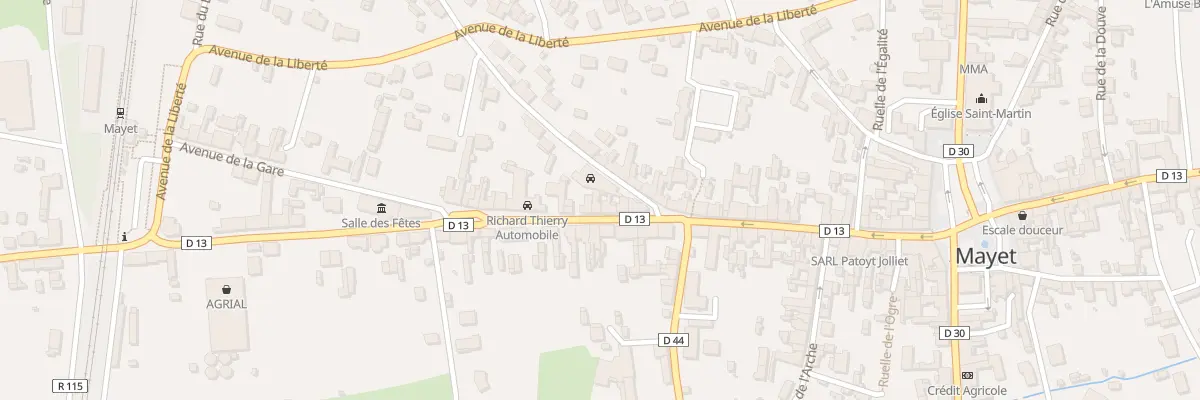 Plan du 44 Grande Rue à Mayet