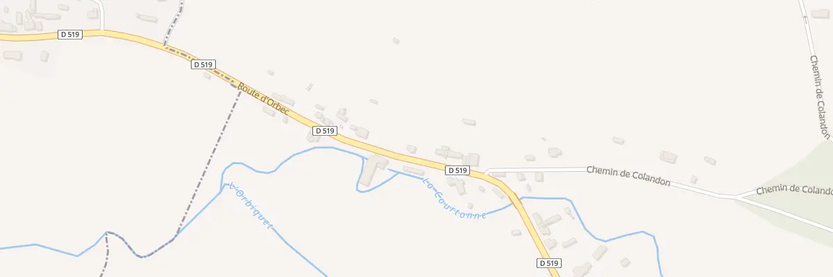 Plan du 13 Rte d’Orbec à Glos