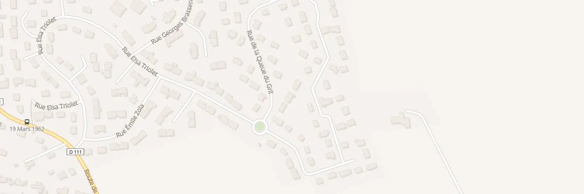 Plan du 45 Rue de la Queue du Gril à Gainneville