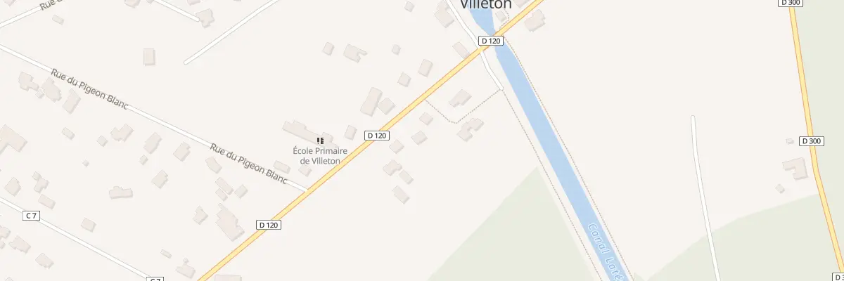 Plan du 9 Caperan à Villeton