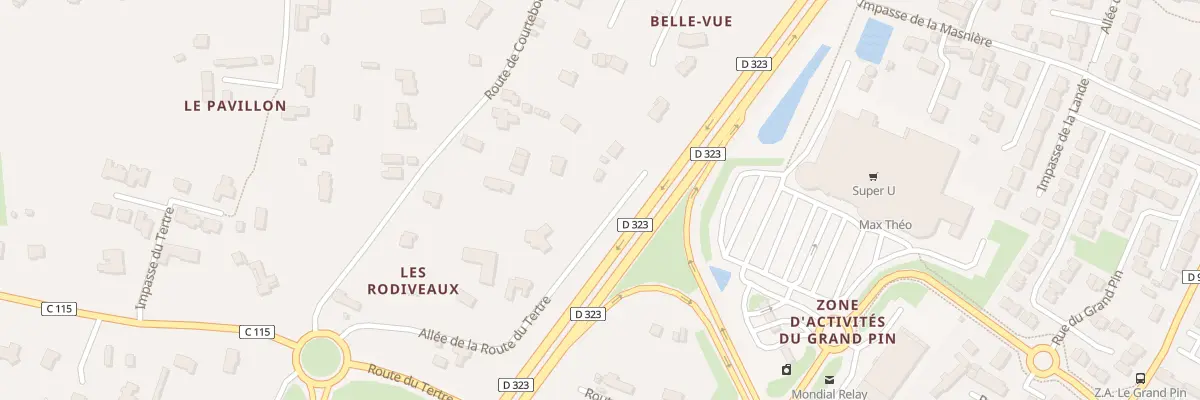 Plan du 323 All de la Route du Tertre à Changé