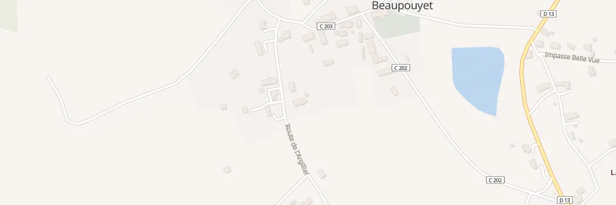 Plan du 1108 Le Bourg à Beaupouyet