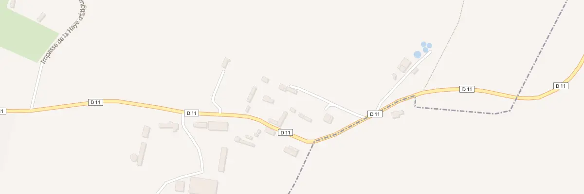 Plan du 981 Rue de la Haye d’Etigue aux Loges