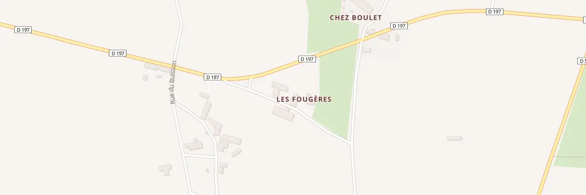 Plan du 1 Les Fougères à Bioussac