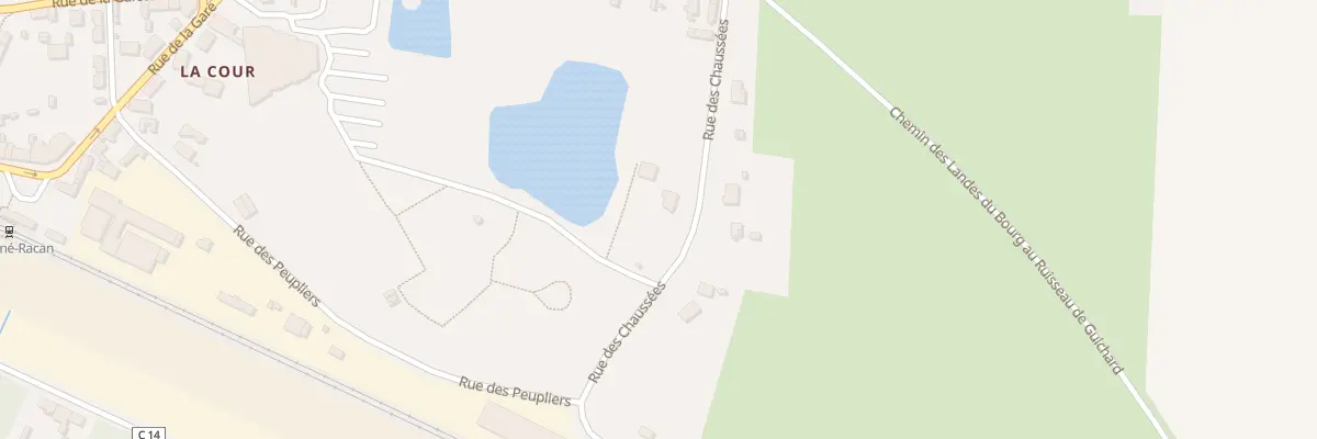 Plan du 12 Rue des Chaussées à Aubigné-Racan