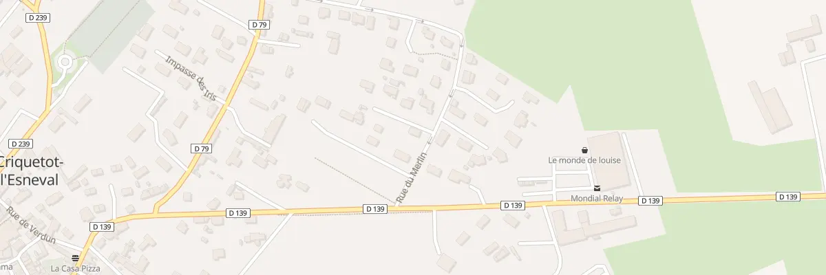 Plan du 5 Rue du Merlin à Criquetot-l’Esneval