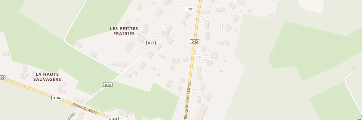 Plan du 94 Rte de Bois Martin à Changé