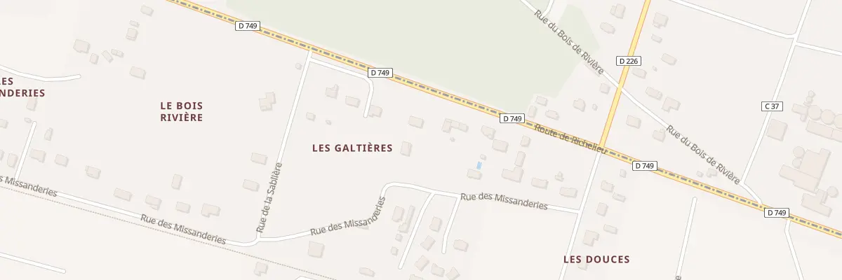 Plan du 413 Les Galtieres à Ligré