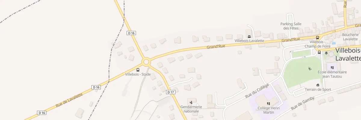 Plan du 89 Gr Grand Rue à Villebois-Lavalette
