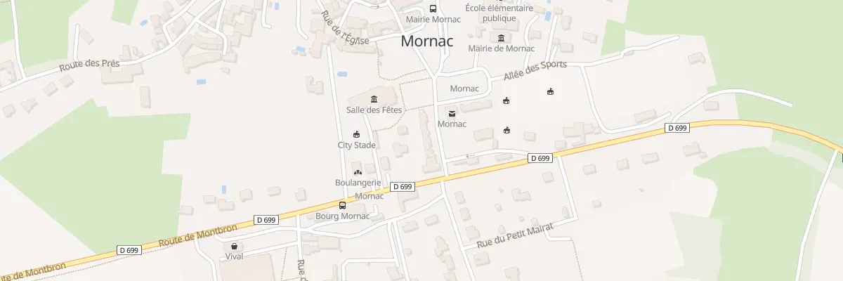Plan du 3 Rue des Ecoles à Mornac